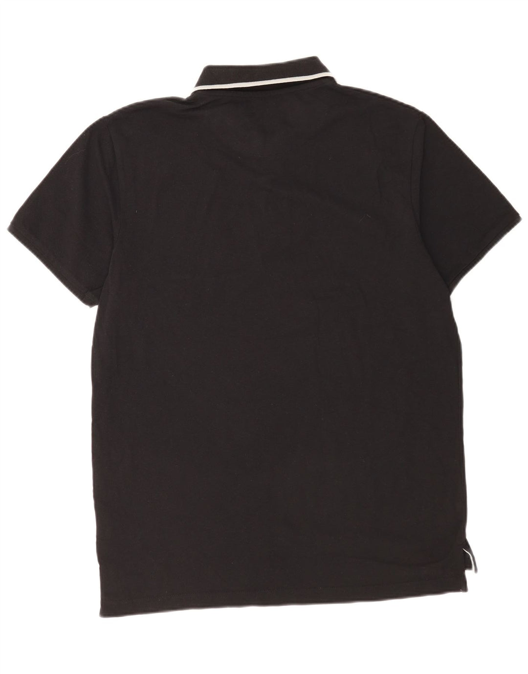 Pierre Cardin Mens Polo Shirt Large Black Cotton