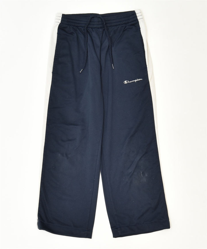 CHAMPION Boys Tracksuit Trousers 7-8 Years Small Navy Blue Sports | Vintage | Thrift | Second-Hand | Used Clothing | Messina Hembry 