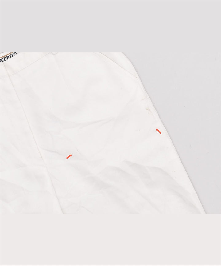 PATRIOT Womens Straight Chino Trousers W30 L36 White | Vintage | Thrift | Second-Hand | Used Clothing | Messina Hembry 