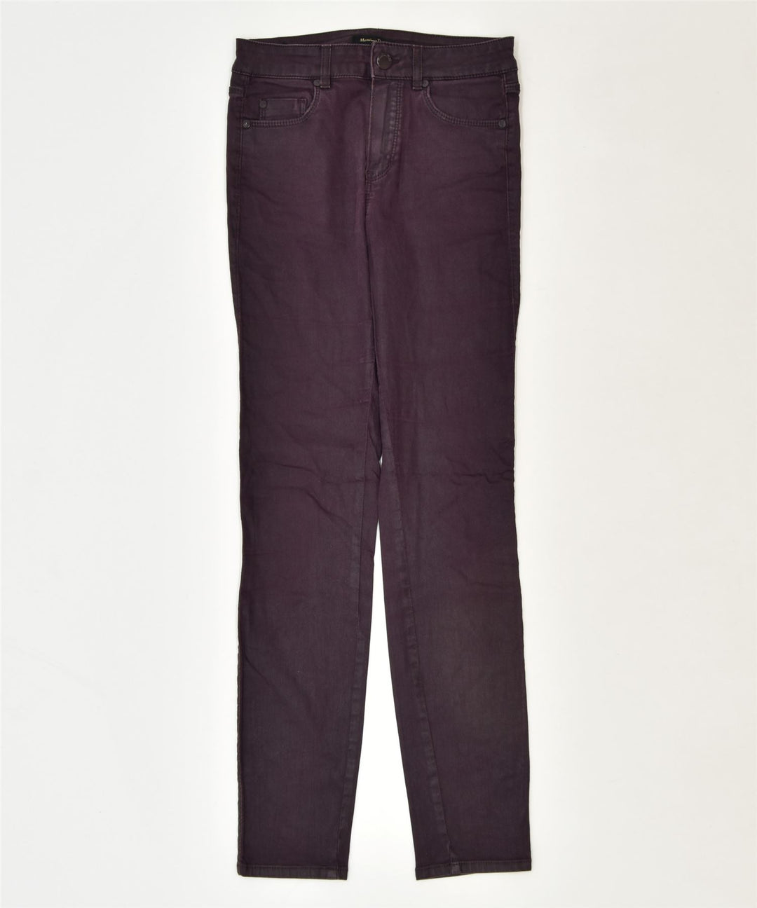 MASSIMO DUTTI Womens Skinny Casual Trousers US 2 XS W26 L29 Purple Classic | Vintage | Thrift | Second-Hand | Used Clothing | Messina Hembry 