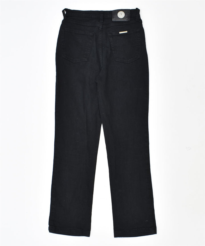 TRUSSARDI Womens High Waist Skinny Casual Trousers W26 L26 Black Cotton | Vintage | Thrift | Second-Hand | Used Clothing | Messina Hembry 