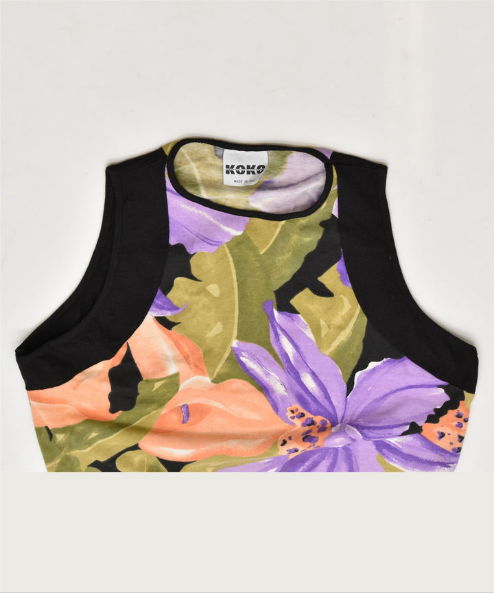 KOKO Womens Sundress UK 10 Small Multicoloured Floral Vintage | Vintage | Thrift | Second-Hand | Used Clothing | Messina Hembry 