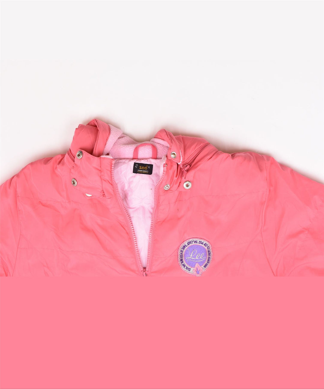 LEE Girls Hooded Padded Jacket 15-16 Years XL Pink Polyester Vintage | Vintage | Thrift | Second-Hand | Used Clothing | Messina Hembry 