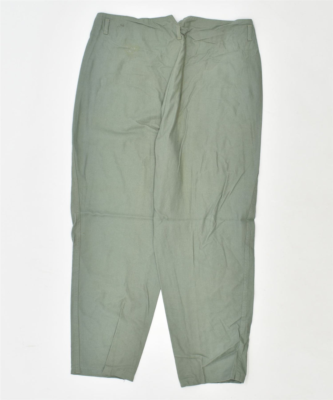 TREND TEX Womens High Waist Chino Trousers W32 L27 Khaki Cotton Vintage | Vintage | Thrift | Second-Hand | Used Clothing | Messina Hembry 