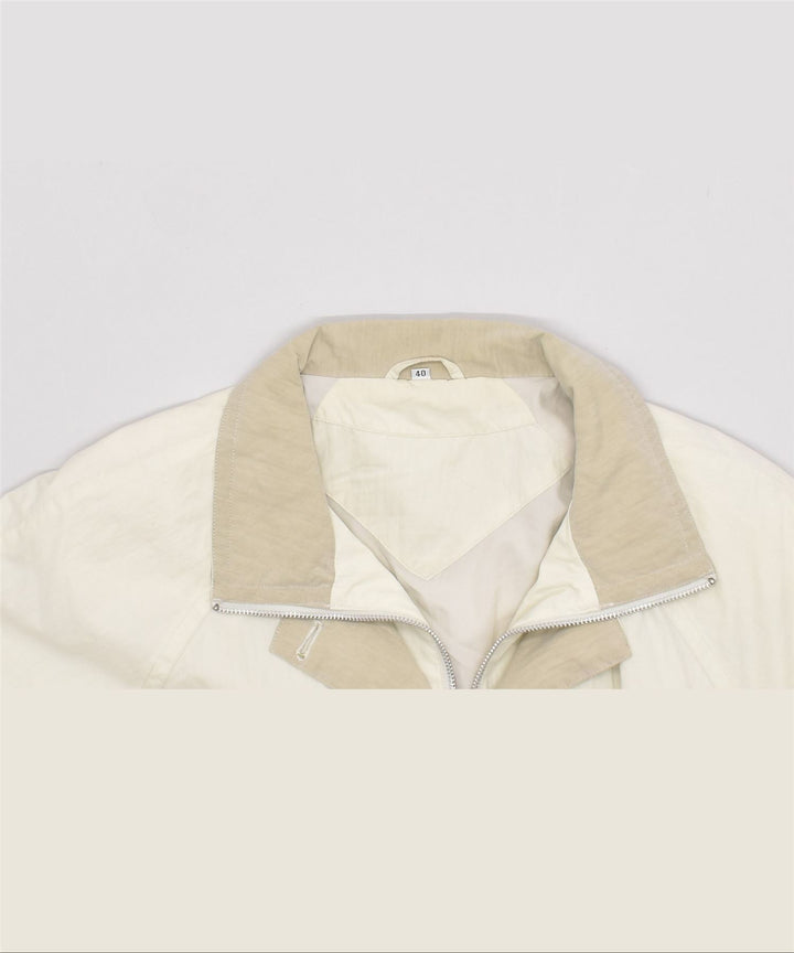 VINTAGE Womens Overcoat EU 40 Medium Beige Cotton | Vintage | Thrift | Second-Hand | Used Clothing | Messina Hembry 
