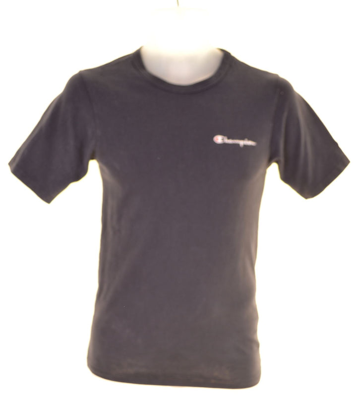 CHAMPION Womens T-Shirt Top Size 4 XS Navy Blue Cotton - Second Hand & Vintage Designer Clothing - Messina Hembry