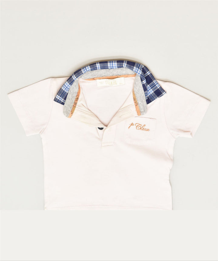 ALVERO MARTINI 1A CLASSE Boys Polo Shirt 3-6 Months Pink Classic | Vintage | Thrift | Second-Hand | Used Clothing | Messina Hembry 