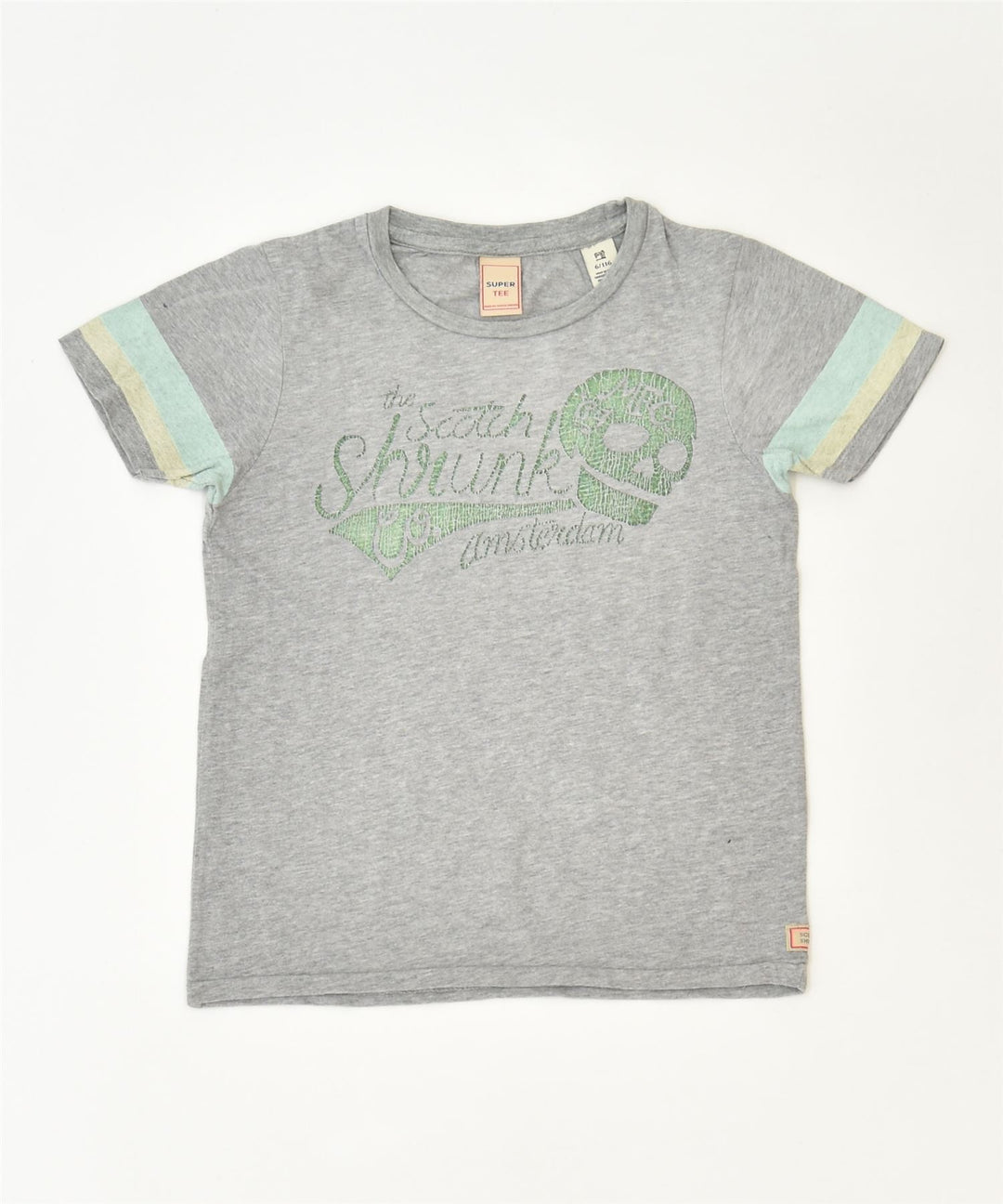 SCOTCH & SODA Boys Graphic T-Shirt Top 5-6 Years Grey Cotton Classic | Vintage | Thrift | Second-Hand | Used Clothing | Messina Hembry 