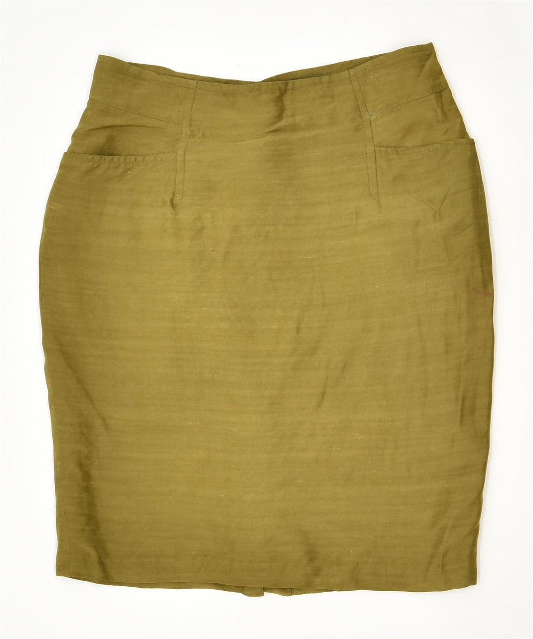 ANTONIO CACCIO Womens Pencil Skirt UK 8 Small Green Polyester Vintage | Vintage | Thrift | Second-Hand | Used Clothing | Messina Hembry 