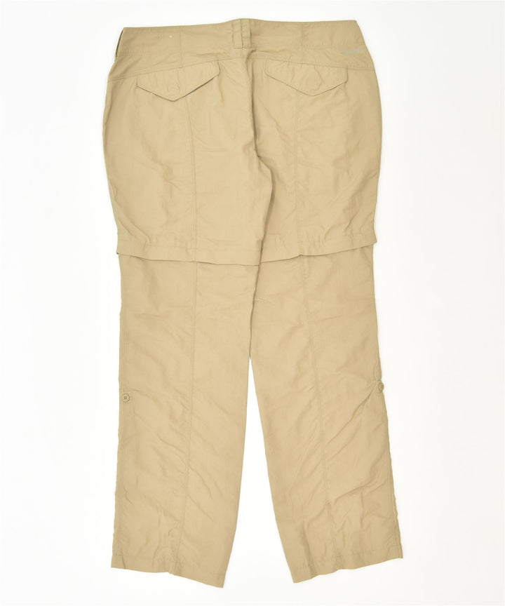 EDDIE BAUER Womens Straight Trousers US 12 XL W36 L32 Brown Nylon Classic | Vintage | Thrift | Second-Hand | Used Clothing | Messina Hembry 