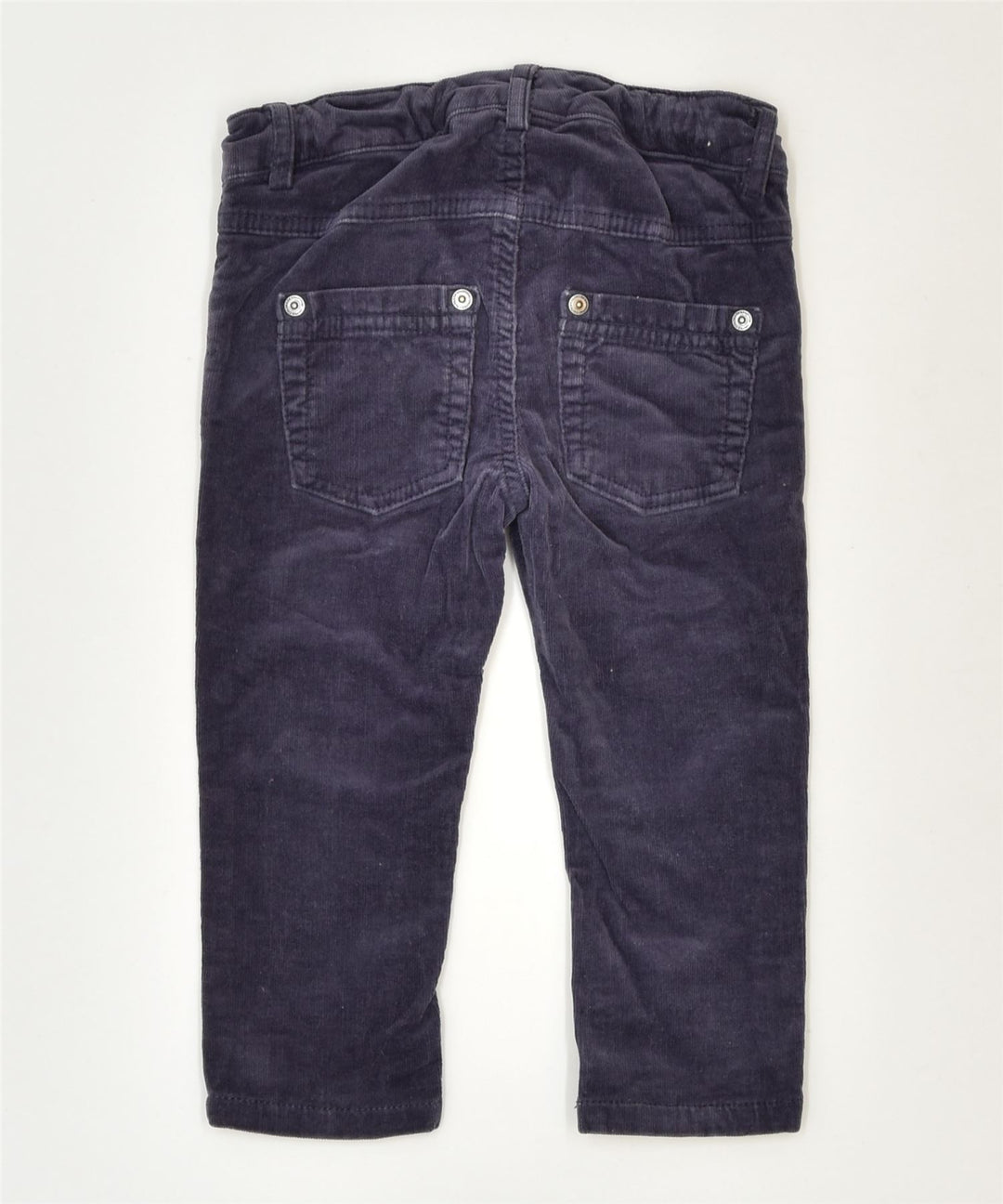 BENETTON Girls Skinny Corduroy Trousers 12-18 Months W20 L12 Blue | Vintage | Thrift | Second-Hand | Used Clothing | Messina Hembry 