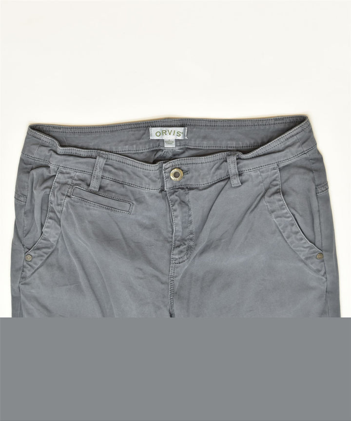 ORVIS Womens Slim Chino Trousers US 4 Small W28 L29 Grey Cotton Classic | Vintage | Thrift | Second-Hand | Used Clothing | Messina Hembry 