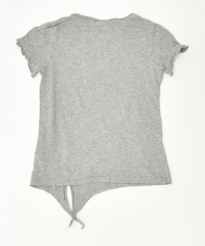 CHAMPION Girls Front Tie Graphic T-Shirt Top 7-8 Years Small Grey Cotton | Vintage | Thrift | Second-Hand | Used Clothing | Messina Hembry 