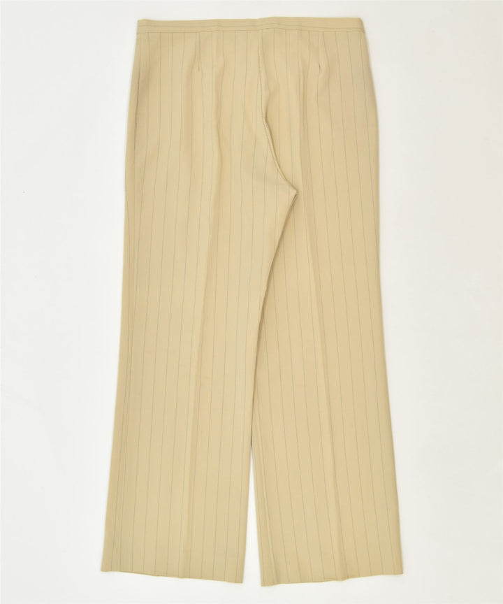 VINTAGE Womens Straight Suit Trousers IT 50 2XL W34 L29 Beige Classic | Vintage | Thrift | Second-Hand | Used Clothing | Messina Hembry 