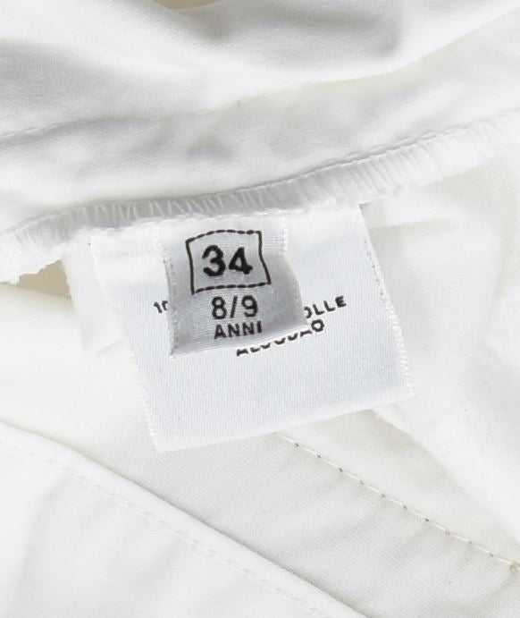 RICHMOND Girls Casual Shorts 8-9 Years W24 White Cotton | Vintage | Thrift | Second-Hand | Used Clothing | Messina Hembry 