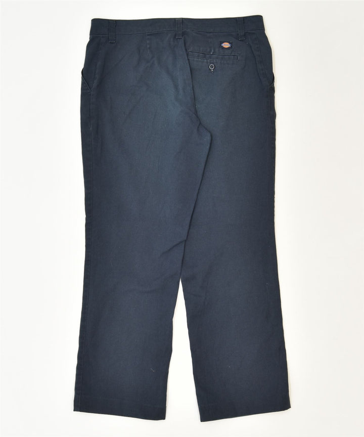 DICKIES Womens Straight Chino Trousers W32 L27 Navy Blue Worler | Vintage | Thrift | Second-Hand | Used Clothing | Messina Hembry 