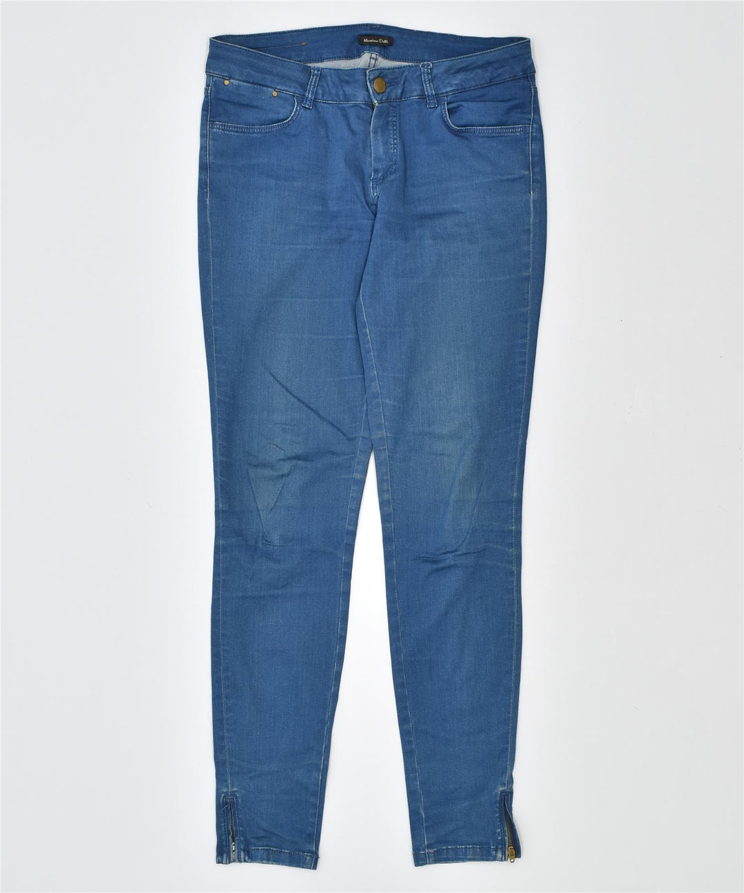 MASSIMO DUTTI Womens Low Waist Skinny Jeans Size 40 Medium W30 L31 Blue | Vintage | Thrift | Second-Hand | Used Clothing | Messina Hembry 