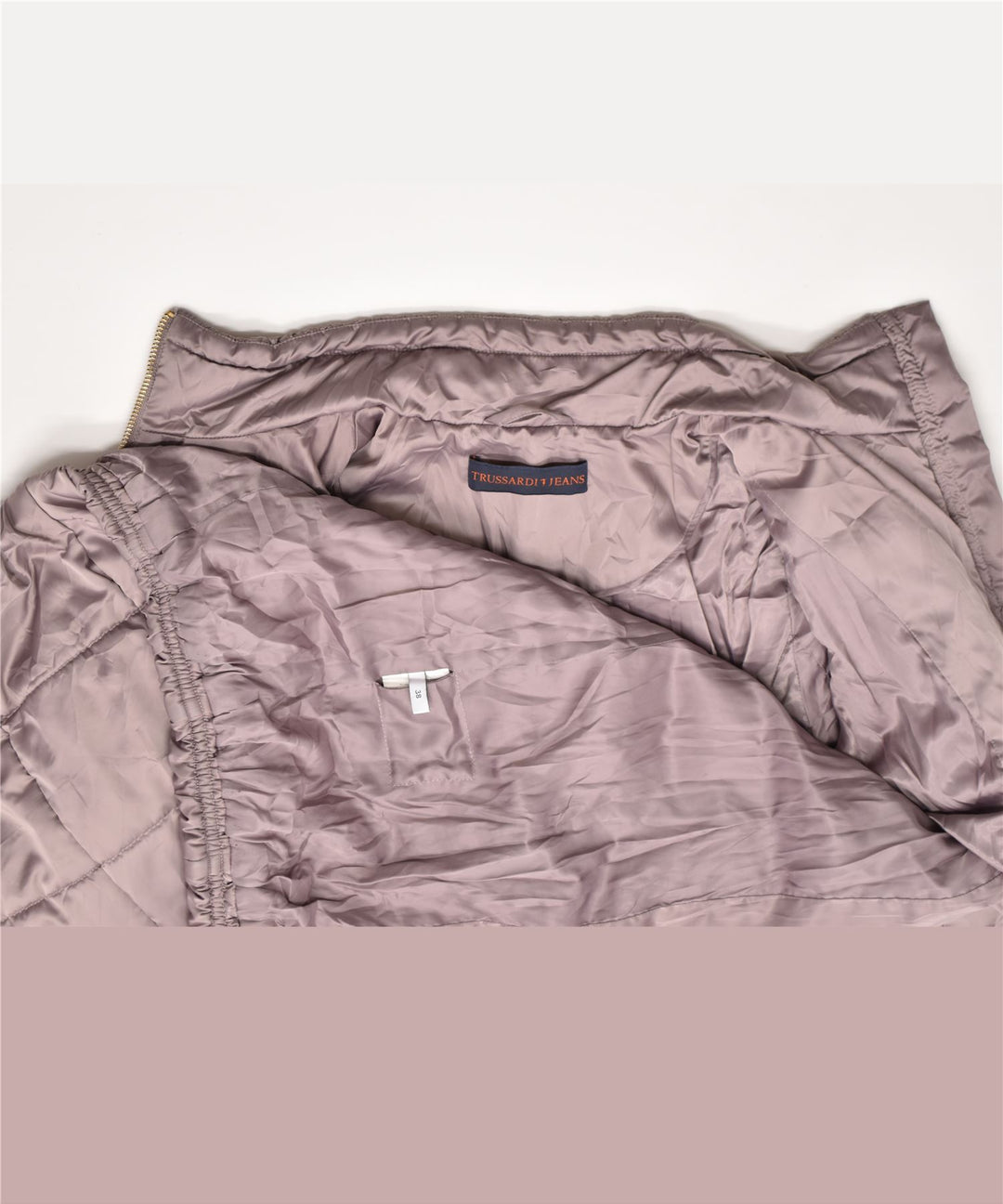 TRUSSARDI Womens Padded Coat IT 38 XS Purple Polyester | Vintage | Thrift | Second-Hand | Used Clothing | Messina Hembry 